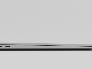 MacBook Air with Power Adapter and Cable 3D Model