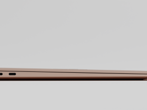 MacBook Air with Power Adapter and Cable 3D Model