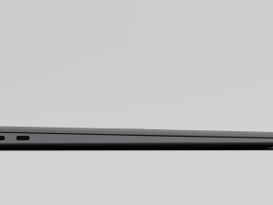 MacBook Air with Power Adapter and Cable 3D Model