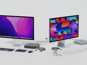Mac mini 2022 with all accessories 3D Model