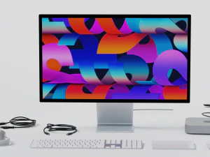 Mac mini 2022 with all accessories 3D Model