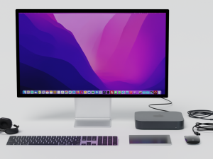 Mac mini 2022 with all accessories 3D Model