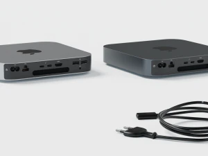 Mac mini 2022 with all accessories 3D Model