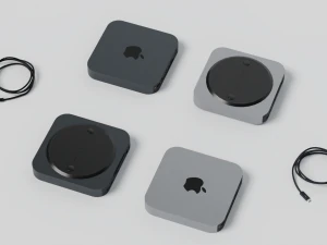 Mac mini 2022 with all accessories 3D Model