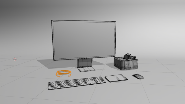 Apple Studio Display and Mac studio full set 3D Model in Computer 3DExport