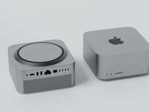 Mac Studio 2022 with all accessories 3D Model