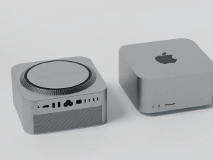 Mac Studio 2022 with all accessories 3D Model