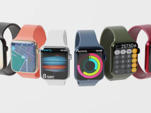 Apple watch collection all colors 3D Model