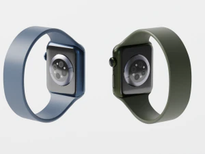 Apple watch collection all colors 3D Model