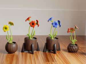 Collection of amaryllis flower Collection Plants Vol 02 3D-Modell