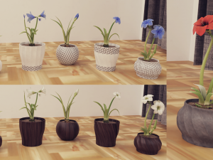 Plants pots collection vol 04 Modelo 3D