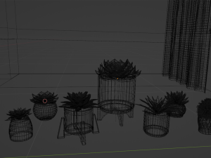 Collection of Succulent Plants Plants Vol 03 3D 모델
