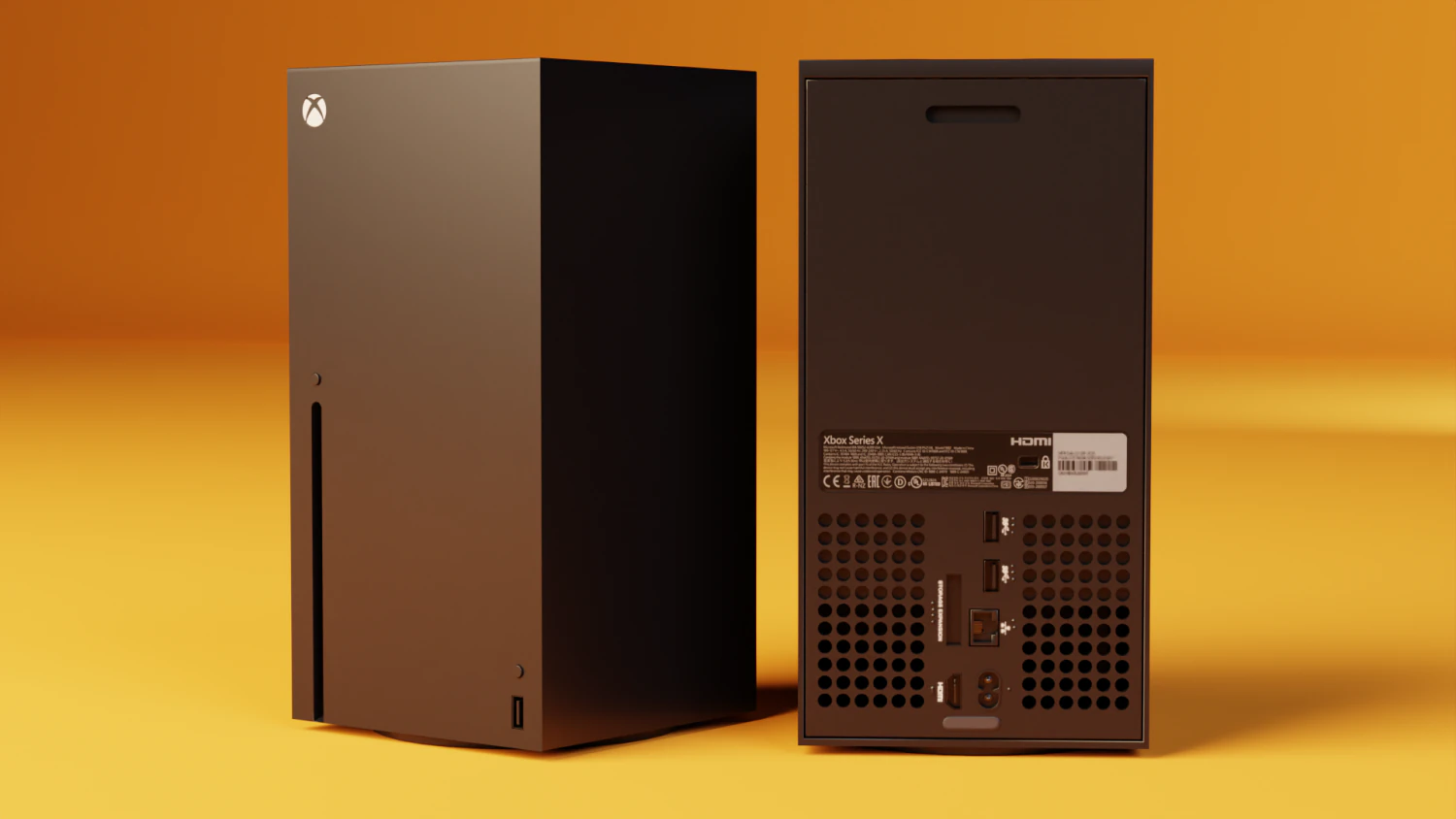 Xbox Series X 3D Model .c4d .max .obj .3ds .fbx .stl .blend 