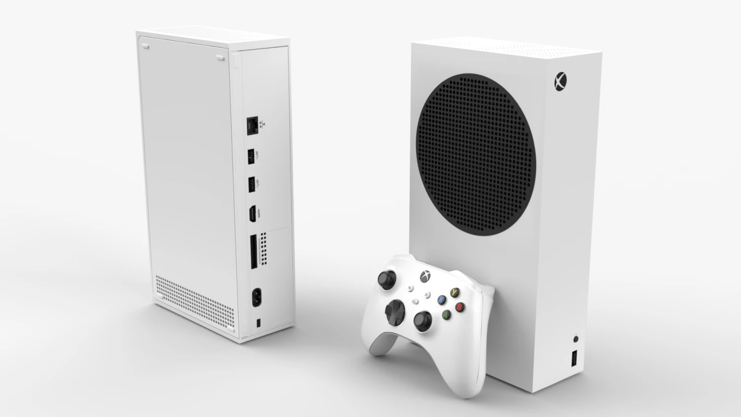Xbox Series S 3D Model .c4d .max .obj .3ds .fbx .stl .blend