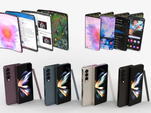 삼성 갤럭시 Z 폴드 4 3D 모델