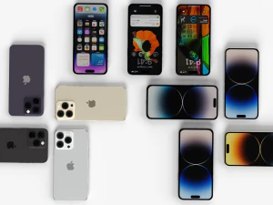 Apple iphone 14 All versions and all colors 3D Model