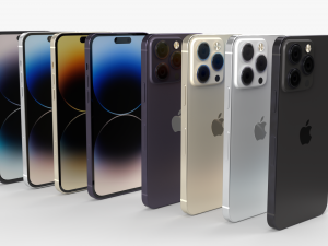 Apple iphone 14 All versions and all colors 3D-Modell