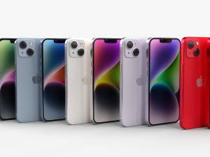 Apple iphone 14 All versions and all colors 3D-Modell