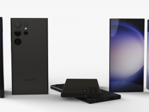 Samsung Galaxy S23 ultra semua warna Model 3D