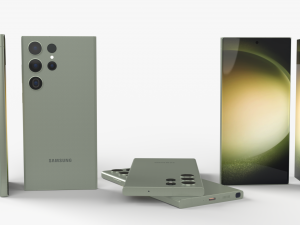Samsung Galaxy S23 ultra semua warna Model 3D