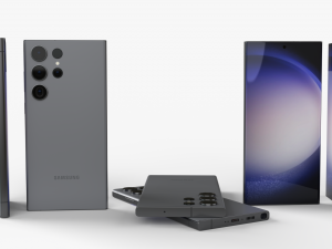 Samsung Galaxy S23 ultra semua warna Model 3D