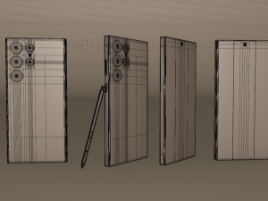 Samsung Galaxy S23 ultra semua warna Model 3D