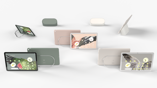 Google Pixel Tablet collection 2023 all colors Modelo 3D .c4d .max .obj .3ds .fbx .stl .blend 
