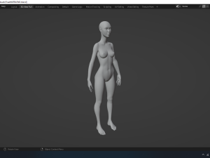 Nack girl 3D Модель