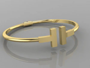 Bracelet Tiffany T 3D Print Model