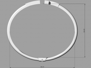 Bracelet Tiffany T 3D 打印模型