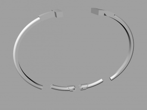 Bracelet Tiffany T 3D 打印模型