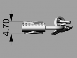 Pendant Louis Vuitton Lock 3D Принт Модель