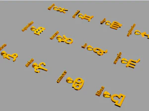 Zodiac Signs 3D Print Model