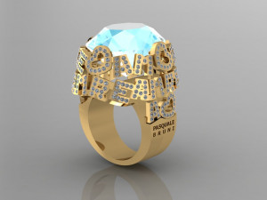 Diamond Louis Vuitton Pendant | 3D Print Model