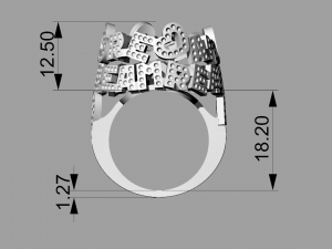 Ring Pasquale Bruni Amore 3Dプリントモデル