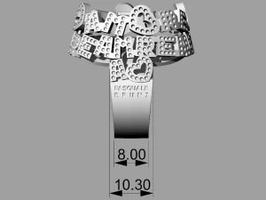 Ring Pasquale Bruni Amore 3D Print Model