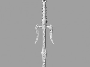 Sword Pendant 3D-Druckmodell