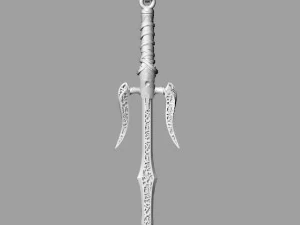 Sword Pendant 3D Print Model
