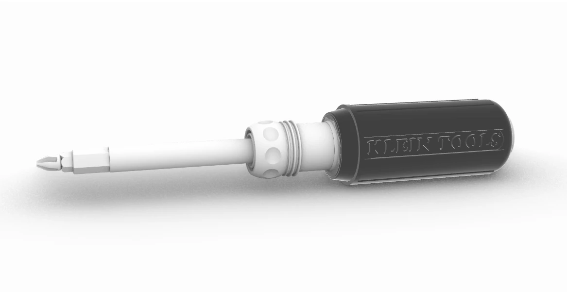 Screwdriver 3D Model .c4d .max .obj .3ds .fbx .stl .blend 