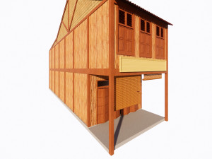 Malaysia Shophouse 1690 3D Model