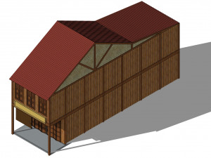 Malaysia Shophouse 1690 3D Model