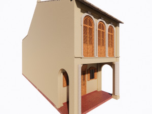 Malaysia Shophouse 1760 3D Model