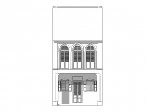 Malaysia Shophouse 1760 3D Model