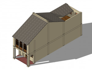 Malaysia Shophouse 1760 3D Model