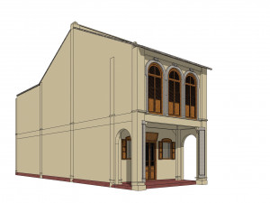 Malaysia Shophouse 1760 3D Model