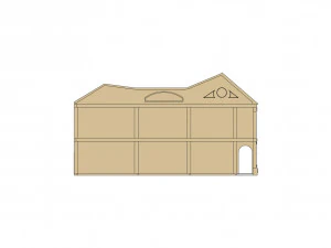 Malaysia Shophouse 1850 3D Model
