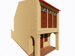 Malaysia Shophouse 1910 3D Model