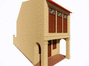 Малайзія Shophouse 1910 3D Модель