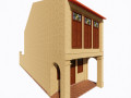 Malaysia Shophouse 1910 3D Model