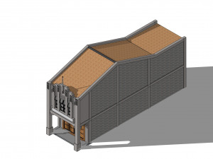 Malaysia Shophouse 1940 3D Model